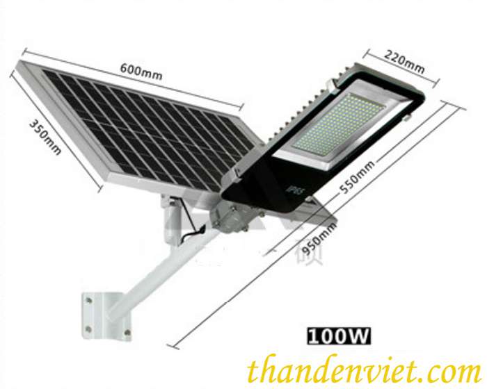 Đèn đường năng lượng mặt trời NK0016 100W